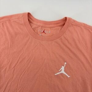 Jordan Brand Womens Coral Pink Graphic T Shirt Size Small